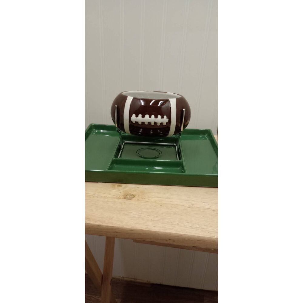 Trudeau football fondue set, game day, food, fondue new unused